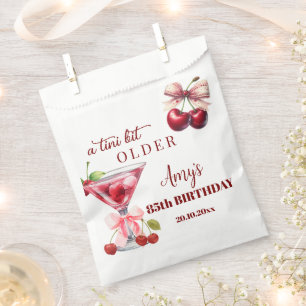 Sachets En Papier Un peu plus âgé Cherry Martini 85e anniversaire