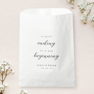 Sachets En Papier Une élégante Fin douce à un nouveau début Mariage