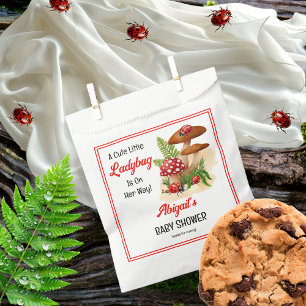 Sachets En Papier Une Mignonne Petite Ladybug Est En Chemin De Baby 