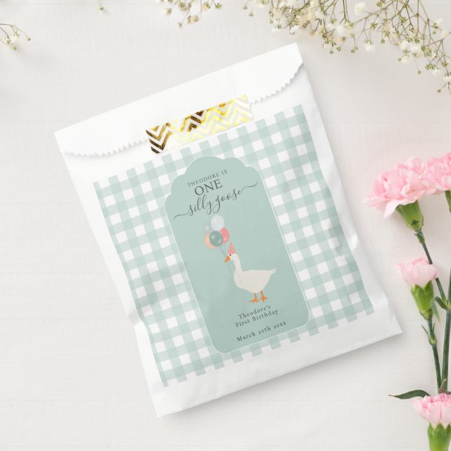 Sachets En Papier Une oie sotte 1ère fête d'anniversaire du garçon (Scellé)