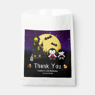 Sachets En Papier Vampires de fête d'anniversaire d'Halloween violet