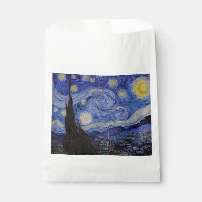 Sachets En Papier Vincent Van Gogh - La nuit étoilée (Devant)