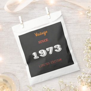 Sachets En Papier Vintage 1973 édition limitée 50e anniversaire