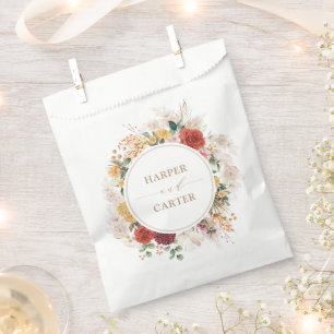 Sachets En Papier Vintage Boho Pampas Tropical Mariage Floral Grass