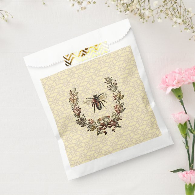 Sachets En Papier Vintage couronne d'abeilles (Scellé)