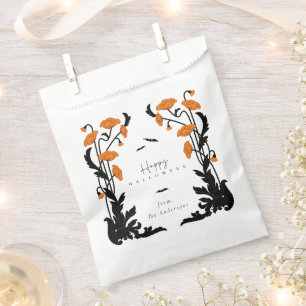 Sachets En Papier Vintage Floral Frame Halloween Party