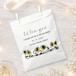 Sachets En Papier Vintage Laisser l'amour grandir Mariage de graines
