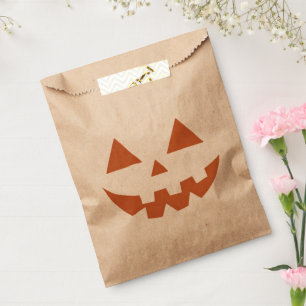 Sachets En Papier Visage de citrouille géant Jack O' Lantern Hallowe