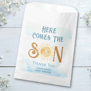 Sachets En Papier Voici le Baby shower du fils