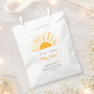 Sachets En Papier Voici le fils baby shower faveurs