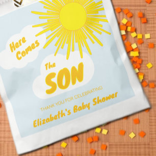 Sachets En Papier Voici venir le fils Garçon Baby Shower