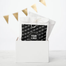 Votre logo et texte personnalisable avec motif de 