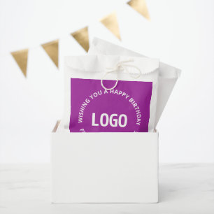 Sachets En Papier Votre logo et texte personnalisé Joyeux annivers