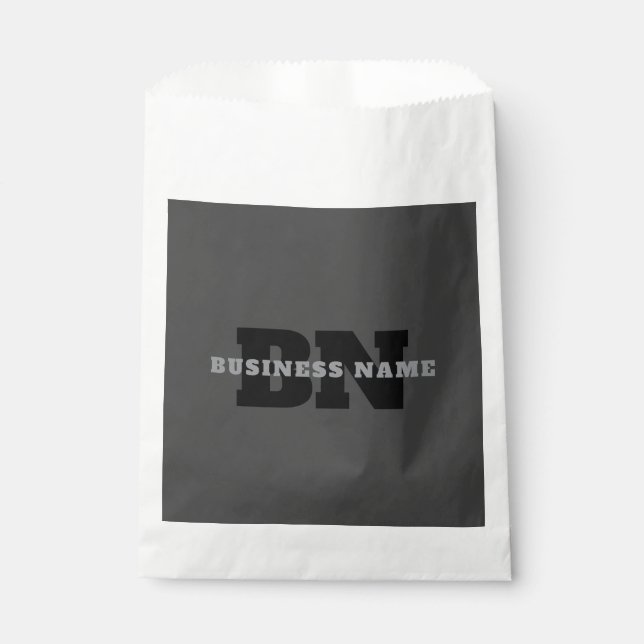Sachets En Papier Votre nom ou nom commercial | Masculine moderne Gr (Devant)