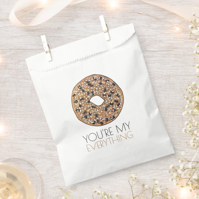 Sachets En Papier Vous êtes My Everything Bagel Petit déjeuner Amour (Coupé)