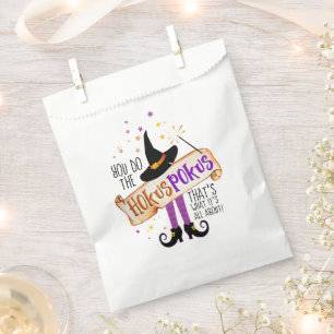 Sachets En Papier Vous faites le Hokus Pokus Witch Magic ID982