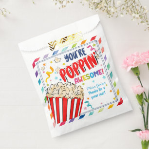 Sachets En Papier vous me faites pop merci popcorn volontaire