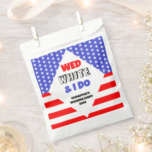 Sachets En Papier Wed, White & I Do Patriotic Mariage Event