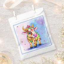 Whimsical Holy Cows in Diwali Attire