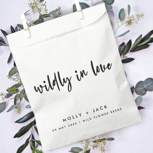 Sachets En Papier Willy in Love   Fleur sauvage Graines Mariage mode