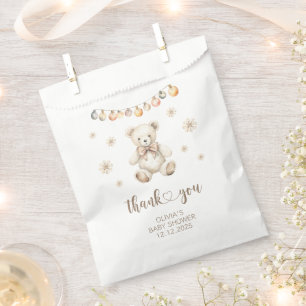 Sachets En Papier Winter Bear Baby shower genre neutre merci