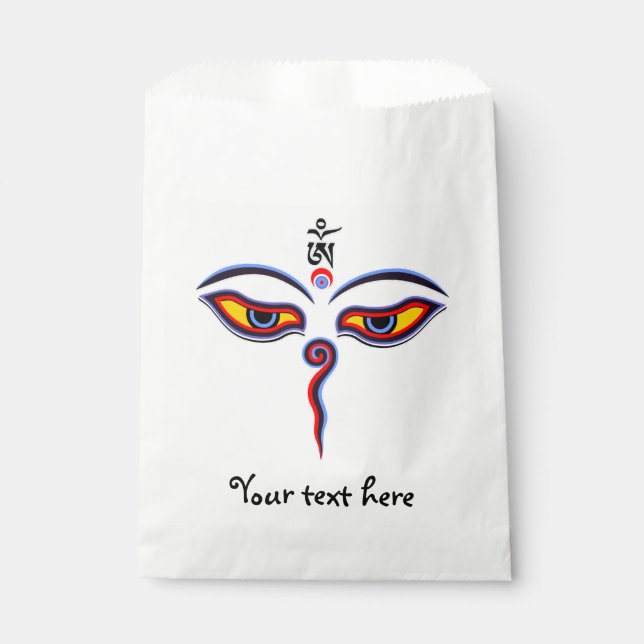 Sachets En Papier Yeux de sagesse de Bouddha - Les yeux du temple Bo (Devant)