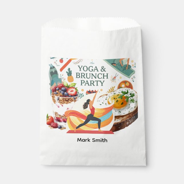 Sachets En Papier Yoga et Brunch Party (Devant)
