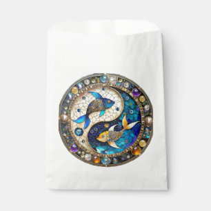 Sachets En Papier Zodiac - Poissons de poisson Yin et Yang