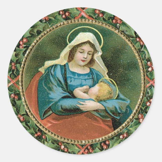 Sachets ou autocollants de Noël Vintage (Devant)