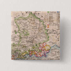 Sachsen, Anhalt 2 Inch Square Button
