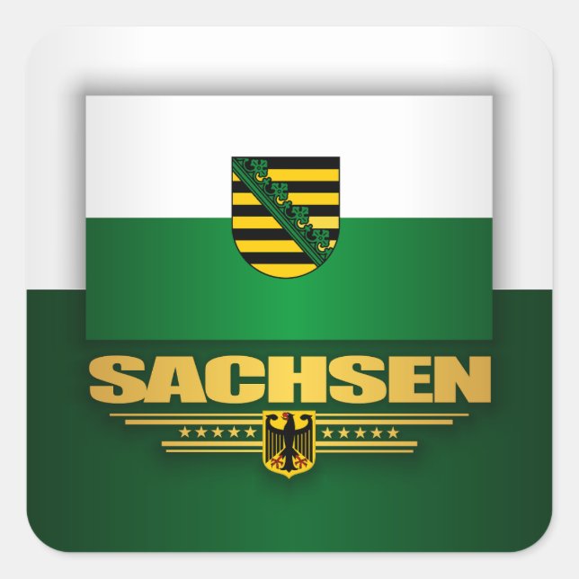 Sachsen Pride Square Sticker (Front)