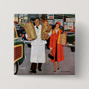 Sack Full of Trouble 2 Inch Square Button