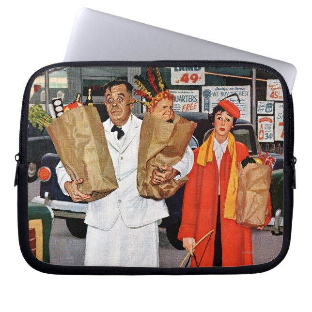 Sack Full of Trouble Laptop Sleeve (Front)