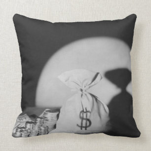 Sack of Money Throw Pillow