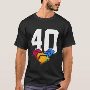 SACK TOSS NUMBER 40 YEARS CORNHOLE 40TH BIRTHDAY T-Shirt