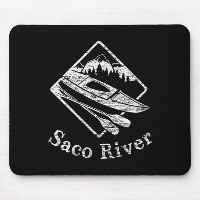 Saco River Kayak Kayaking Boating Rapids Canoe Pad Mouse Pad (Front)