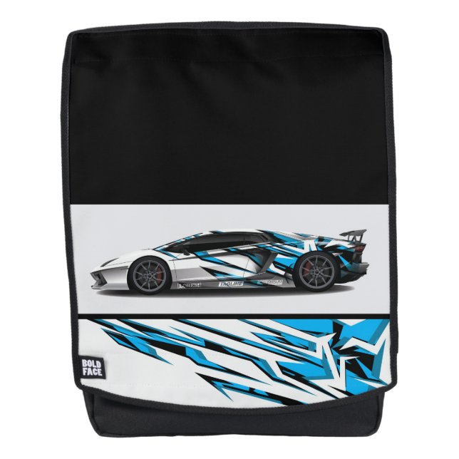 Sacoche de sac à dos pour voiture sport (Devant)