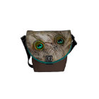 Sac messenger poussiéreux à plume de paon