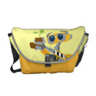 WALL-E robot triste tenant plante