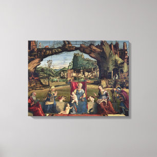 Sacra Conversazione, c.1500 (oil on panel) (for de Canvas Print