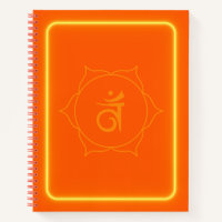 Sacral chakra journal notebook