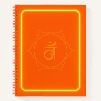 Sacral chakra journal notebook
