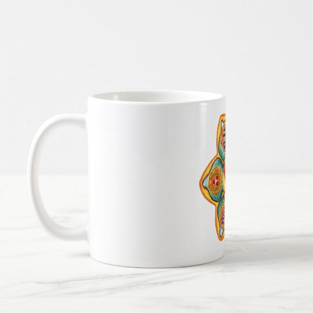 Sacral Chakra Mandala Coffee Mug (Left)