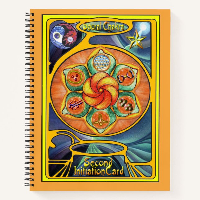 Sacral Chakra Mandala Notebook (Front)