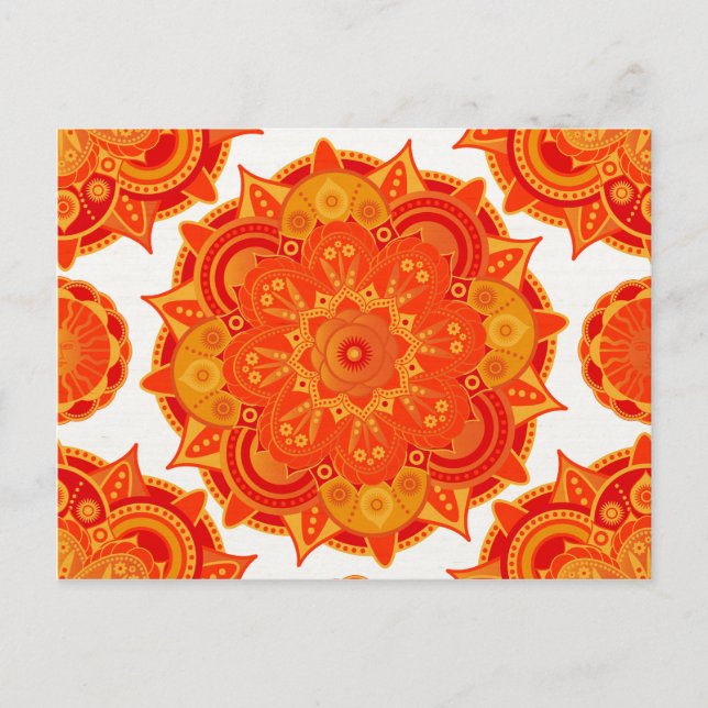 Sacral Chakra Mandala Postcard (Front)