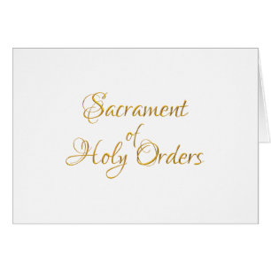 Sacrament of Holy Orders Golden 3D Look