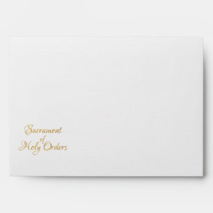 Sacrament of Holy Orders Golden 3D Look Envelopes