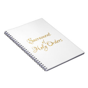 Sacrament of Holy Orders Golden 3D Look Notebook