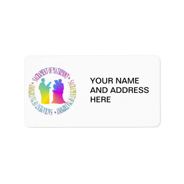 Sacrament of Matrimony Label (Front)