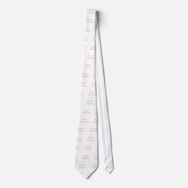 Sacrament of The Eucharist Golden 3D Look Tie (Front)